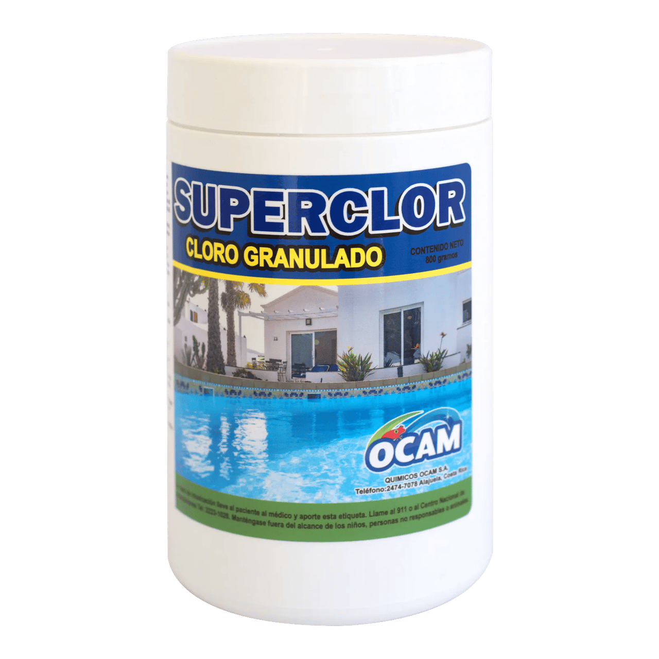 Cloro Granulado - Producto altamente concentrado en hipoclorito de calcio para eliminar bacterias, hongos y algas.